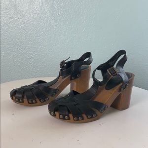 Black Clog Sandals